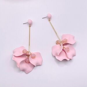 Shashi Pink Petunia Earrings